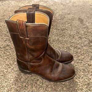 Justin Boots Dark Brown Western Boots